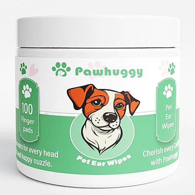 Pawhuggy Pet Ear Wipes — 100 Wipes · Ear Care & Odor Control
