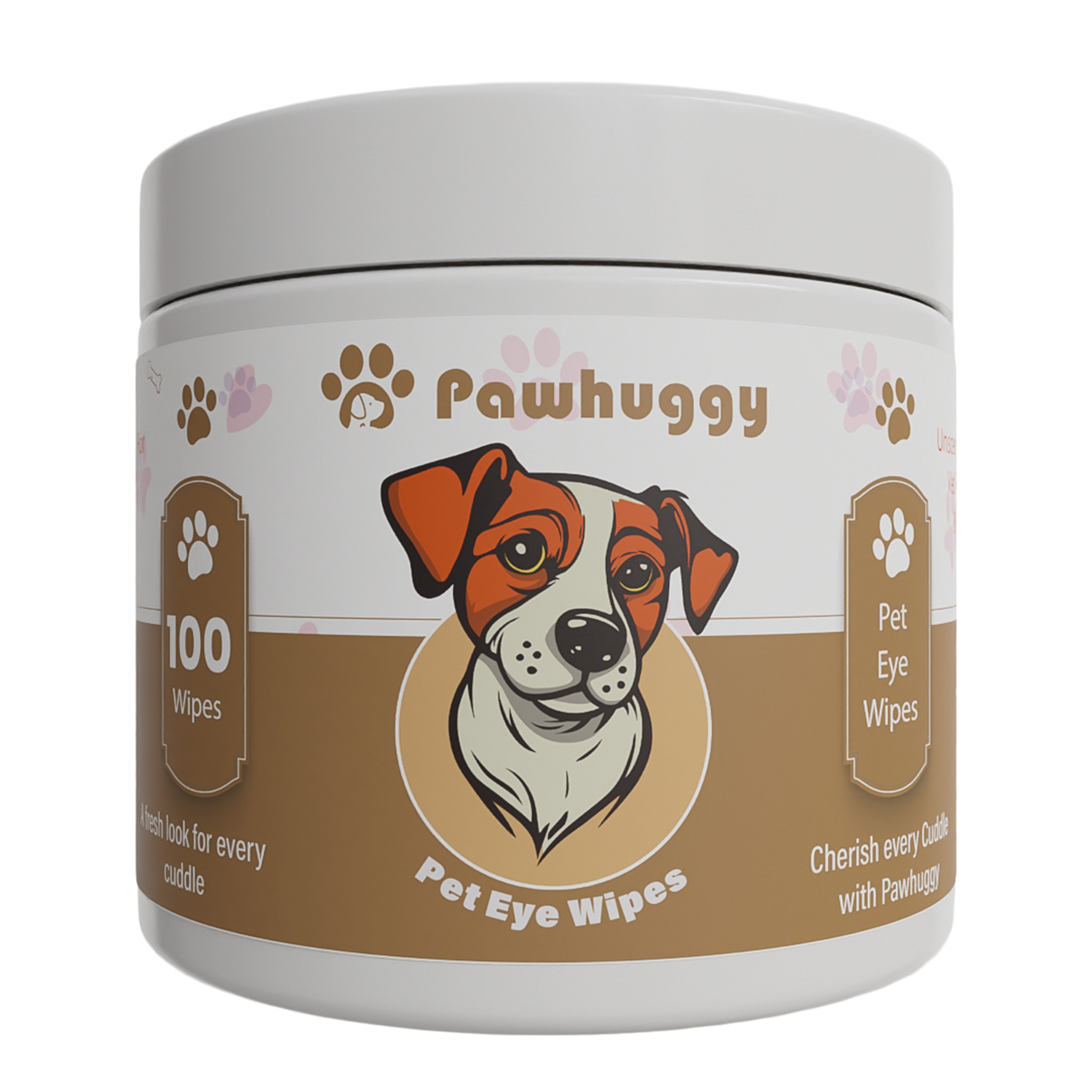 Pawhuggy Pet Eye Wipes — 100 Wipes · Tear Stain & Eye Care